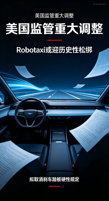 美國放寬無人車刹車踏板規定