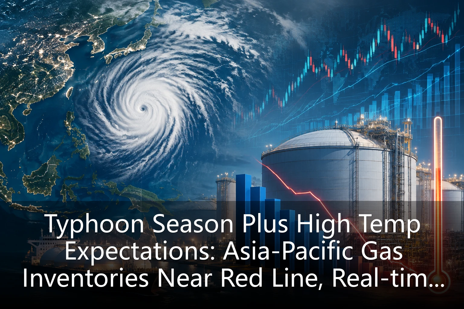 Typhoon Season Plus High Temp Expectations: Asia-Pacific Gas Inventories Near Red Line, Real-time Energy Quotes Eye Seasonal Rebound