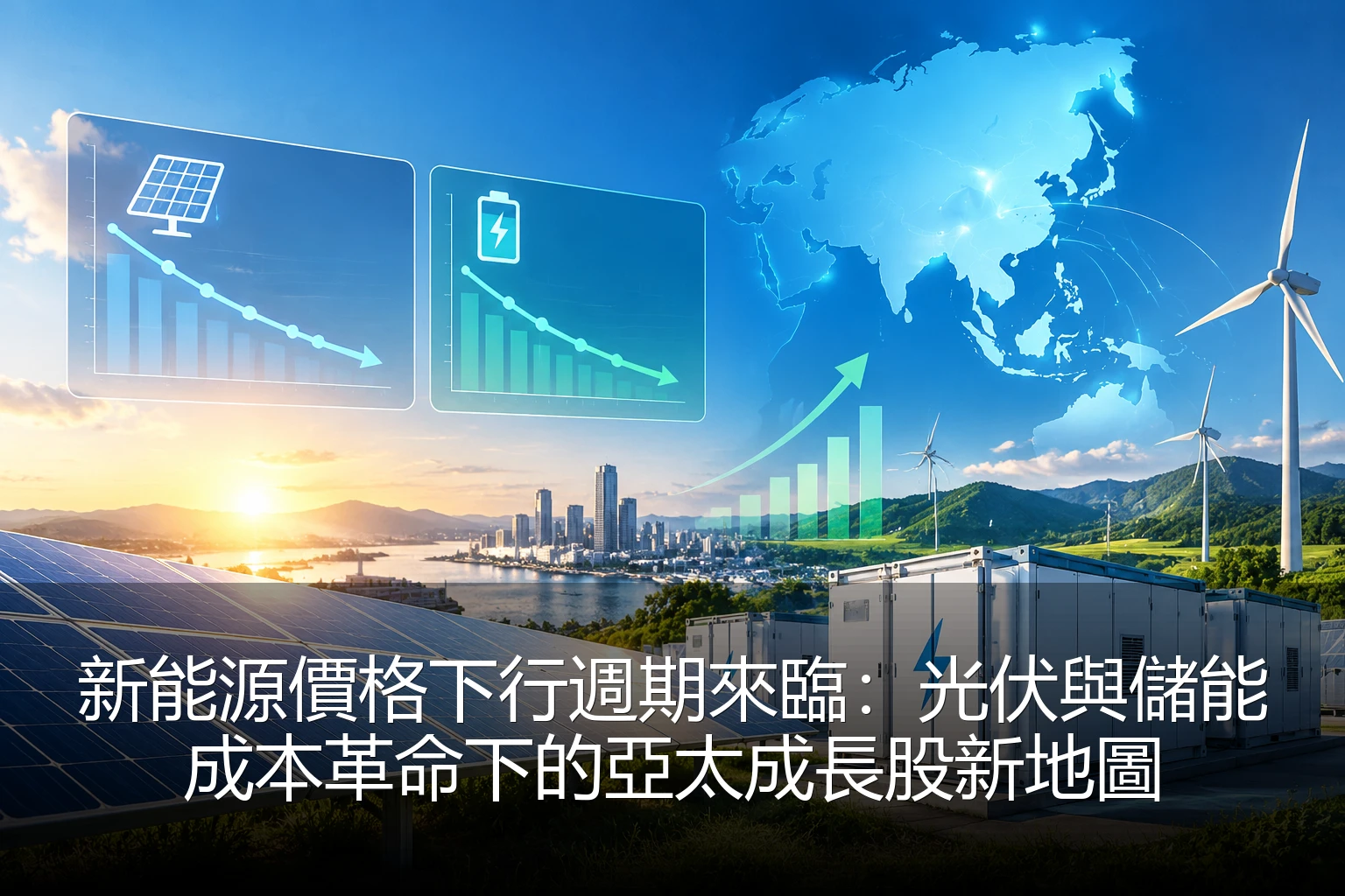 新能源價格下行週期來臨：光伏與儲能成本革命下的亞太成長股新地圖